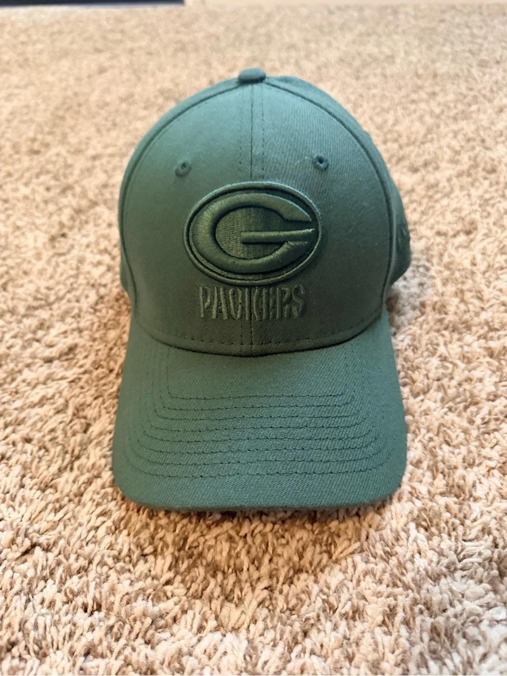 New Era Green Green Bay Packers Curved Brim Hat